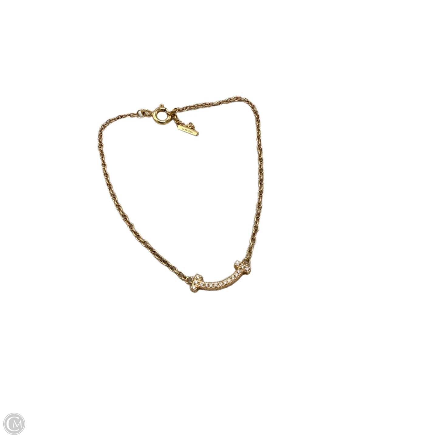 Tiffany & Company Luxury T Smile Diamond 18K Bracelet