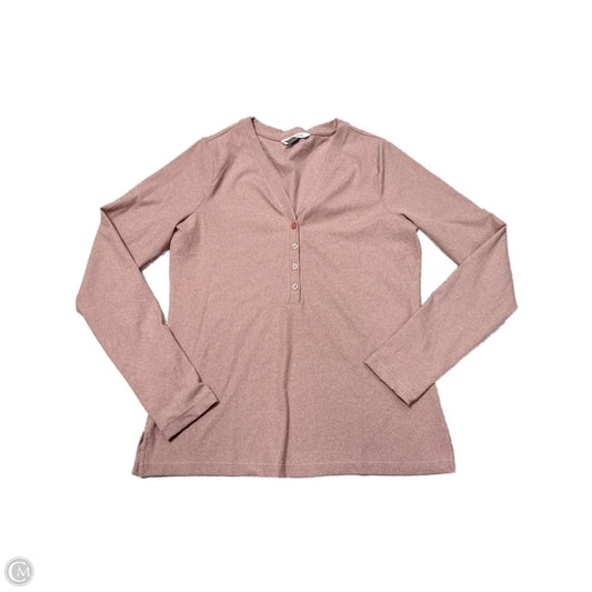 Athletic Top Long Sleeve Crewneck By Athleta In Pink, Size: L