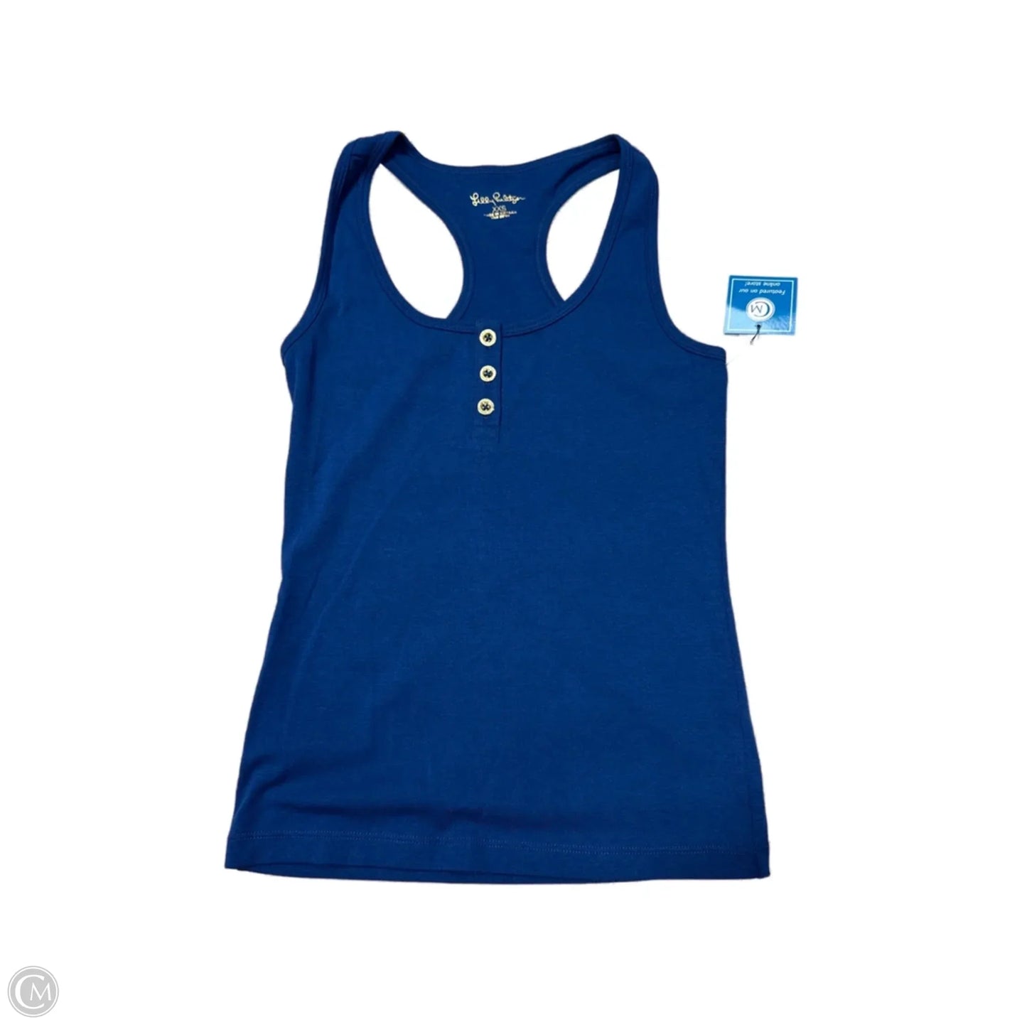 Top Sleeveless Designer By Lilly Pulitzer In Blue, Size: Xxs