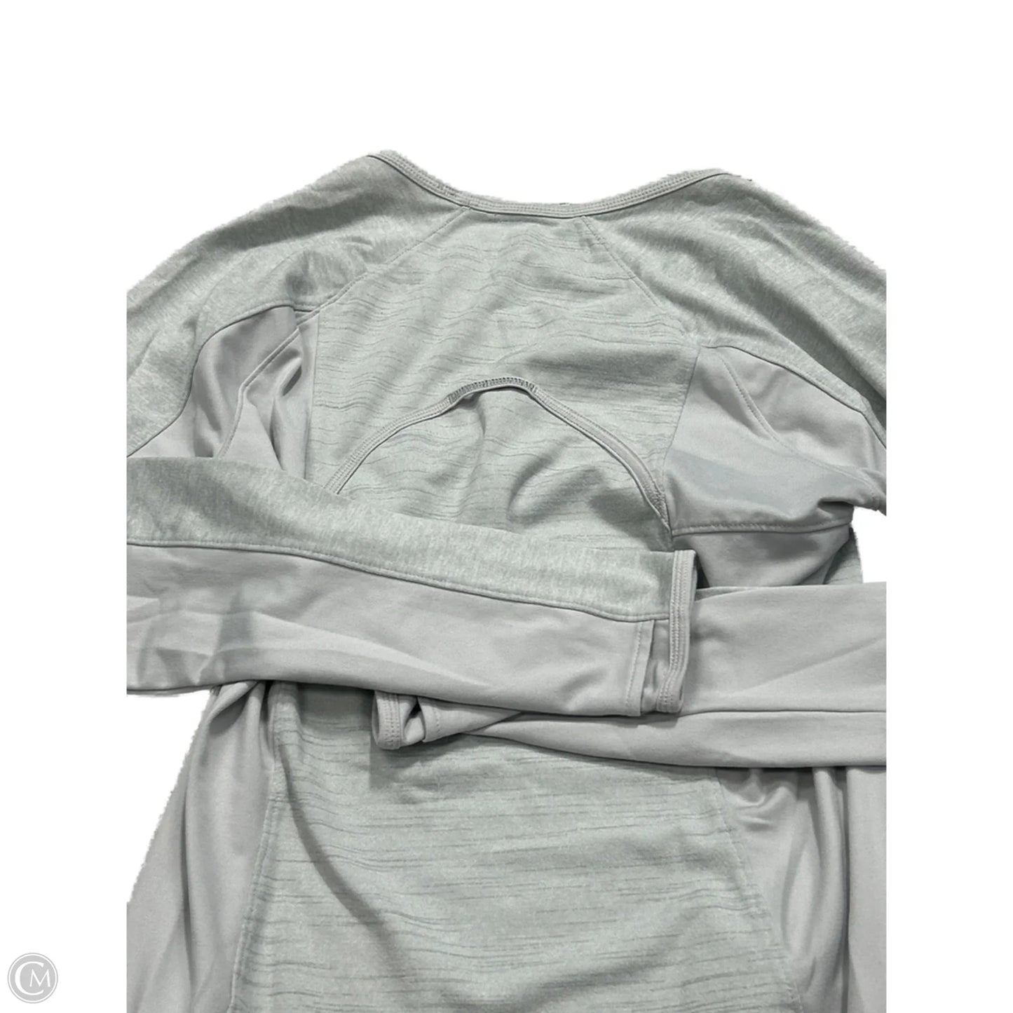 Athletic Top Long Sleeve Crewneck By Athleta In Grey, Size: M