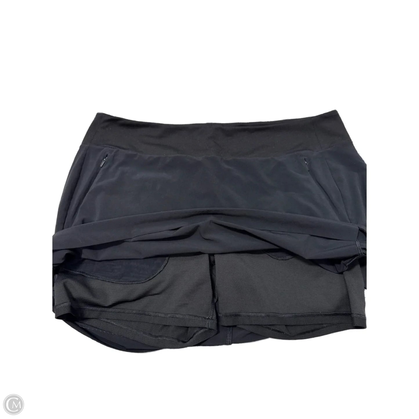 Athletic Skort By Athleta In Black, Size: Xl