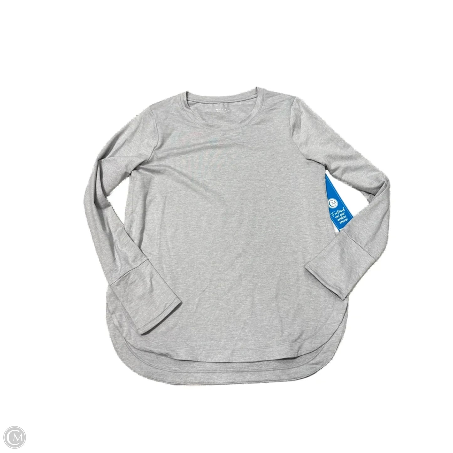 Athletic Top Long Sleeve Crewneck By Athleta In Grey, Size: L