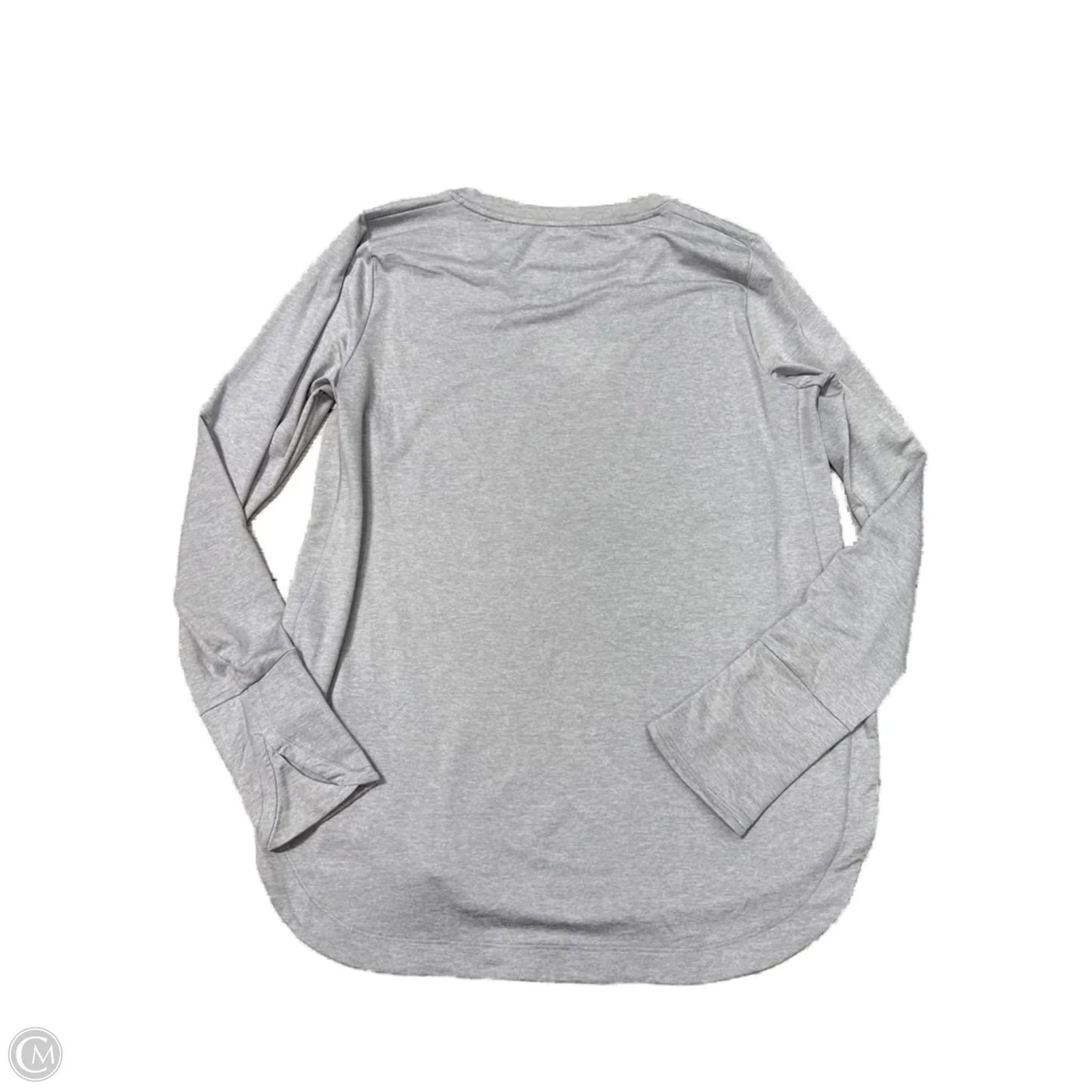 Athletic Top Long Sleeve Crewneck By Athleta In Grey, Size: L