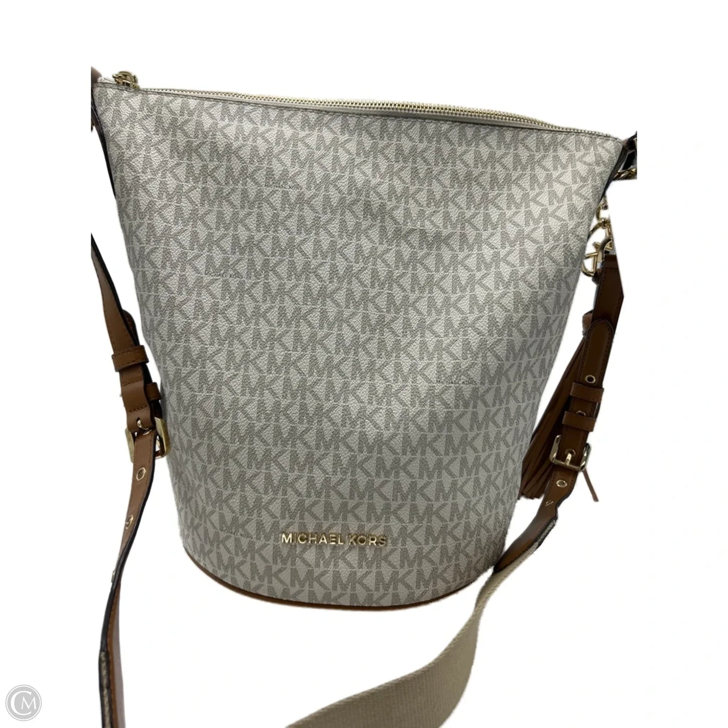 Crossbody Bucket Bag Designer By Michael Kors