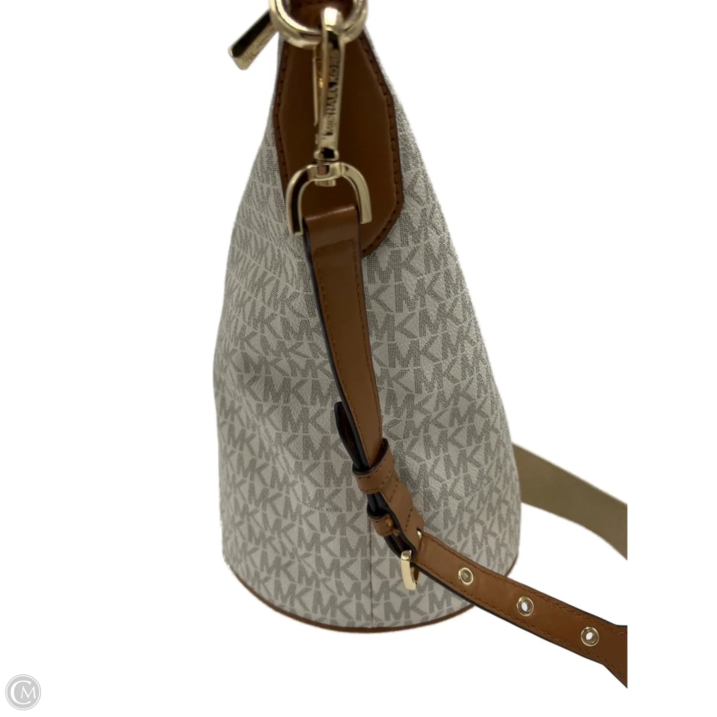 Crossbody Bucket Bag Designer By Michael Kors