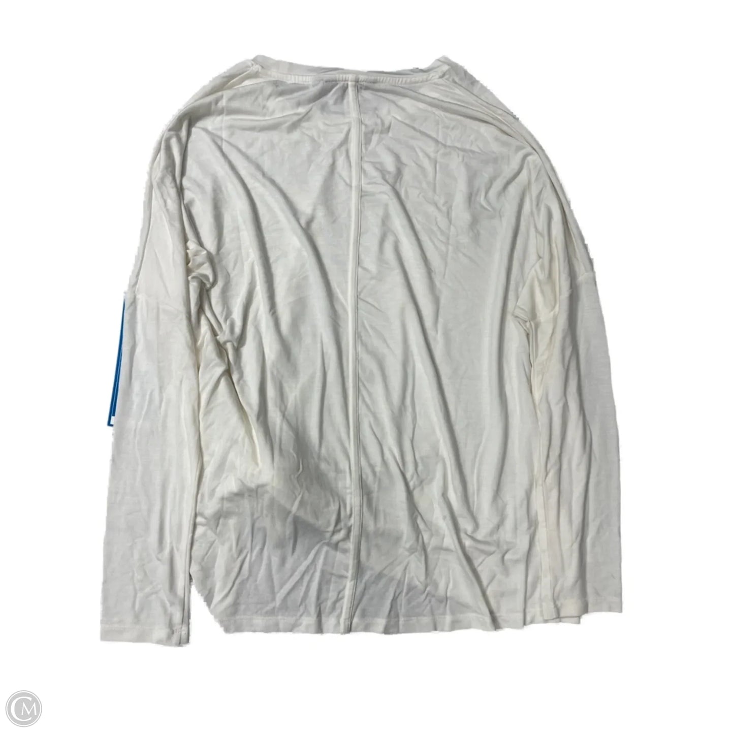 Athletic Top Long Sleeve Crewneck By Athleta In White, Size: M