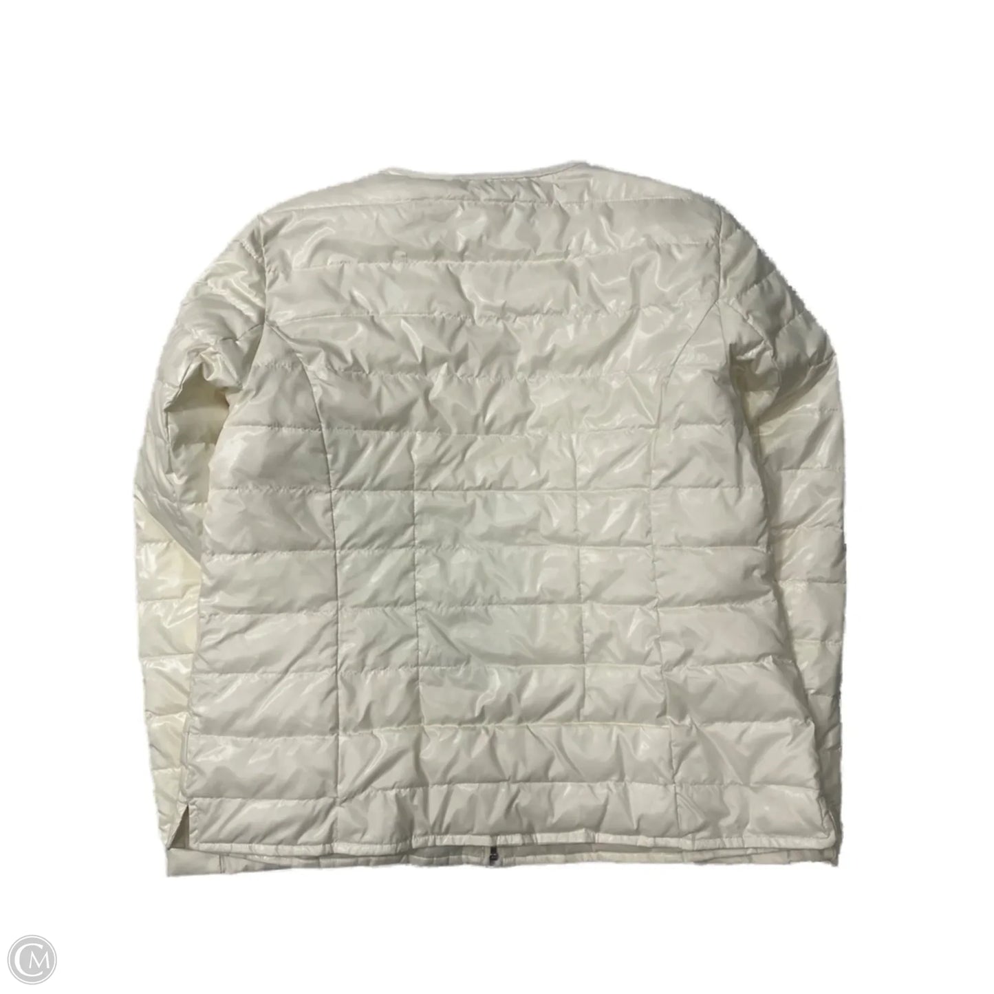 Coat Puffer & Quilted By Talbots In Cream, Size: L