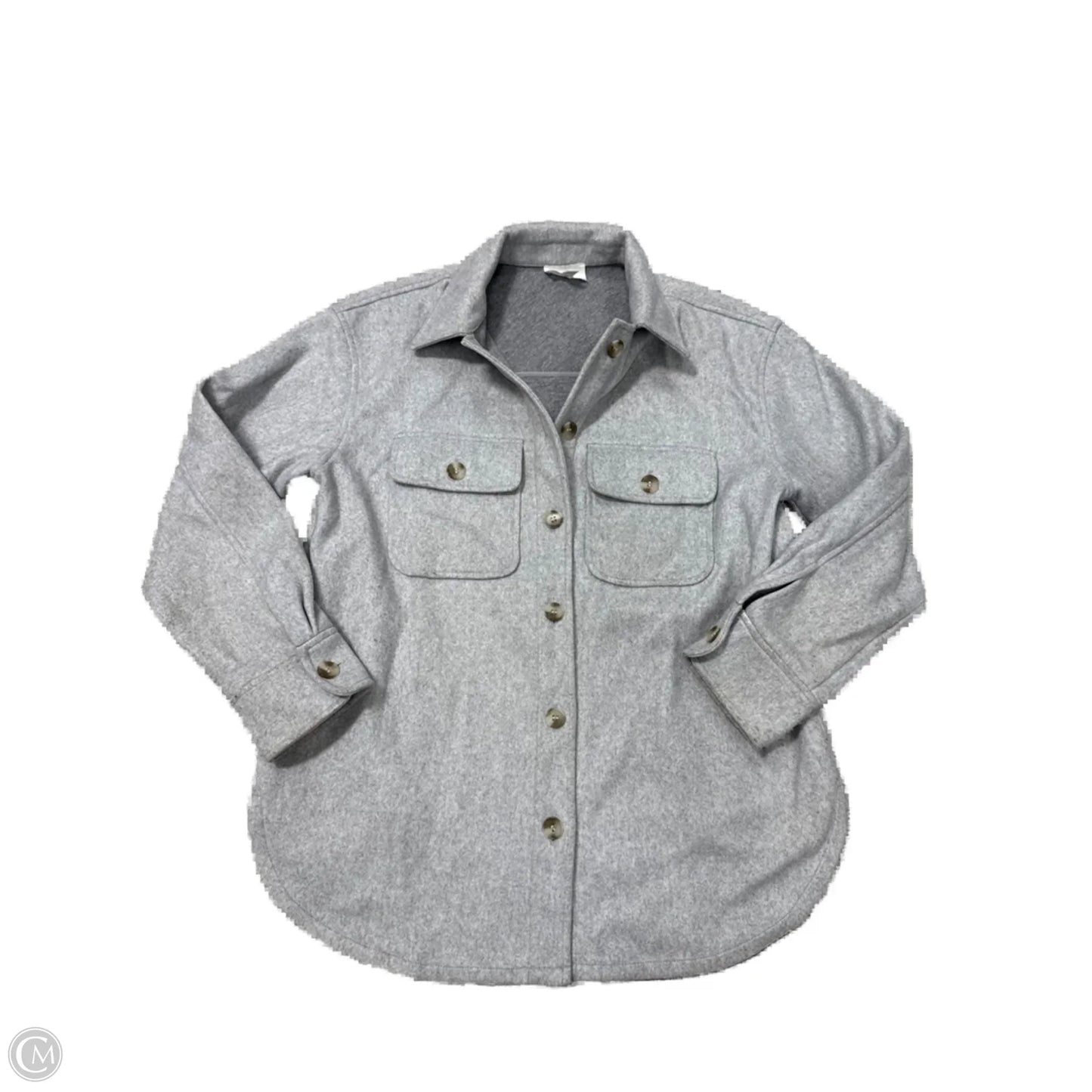 Jacket Moto By Bp In Grey, Size: S