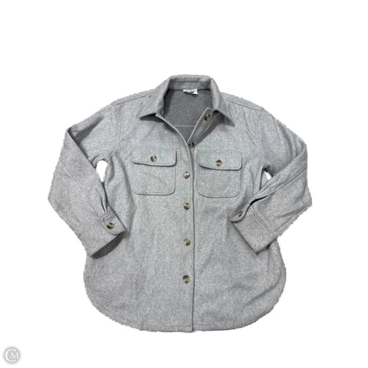 Jacket Moto By Bp In Grey, Size: S