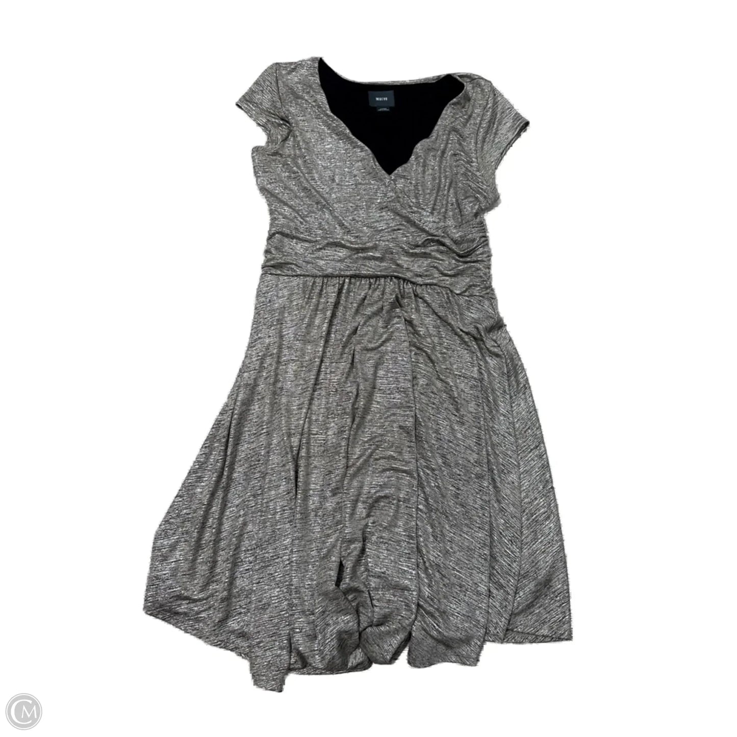 Dress Casual Midi By Maeve In Silver, Size: L