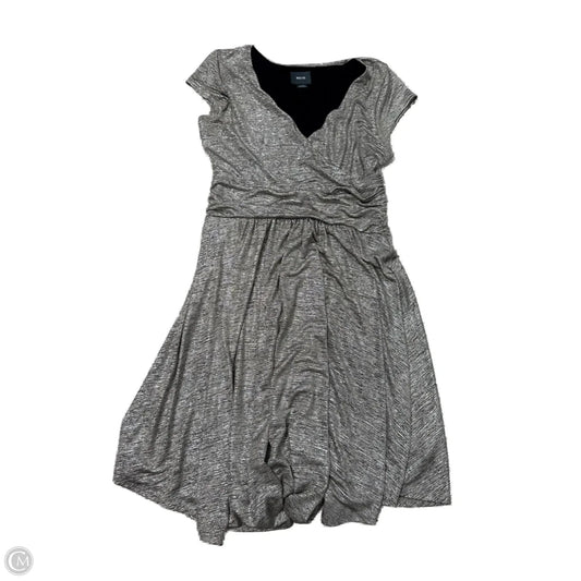 Dress Casual Midi By Maeve In Silver, Size: L