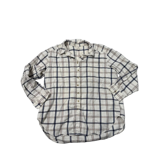 Top Long Sleeve By Pilcro In Plaid Pattern, Size: Xl
