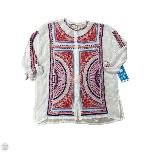 Top 3/4 Sleeve By Johnny Was In Multi-colored, Size: Xs