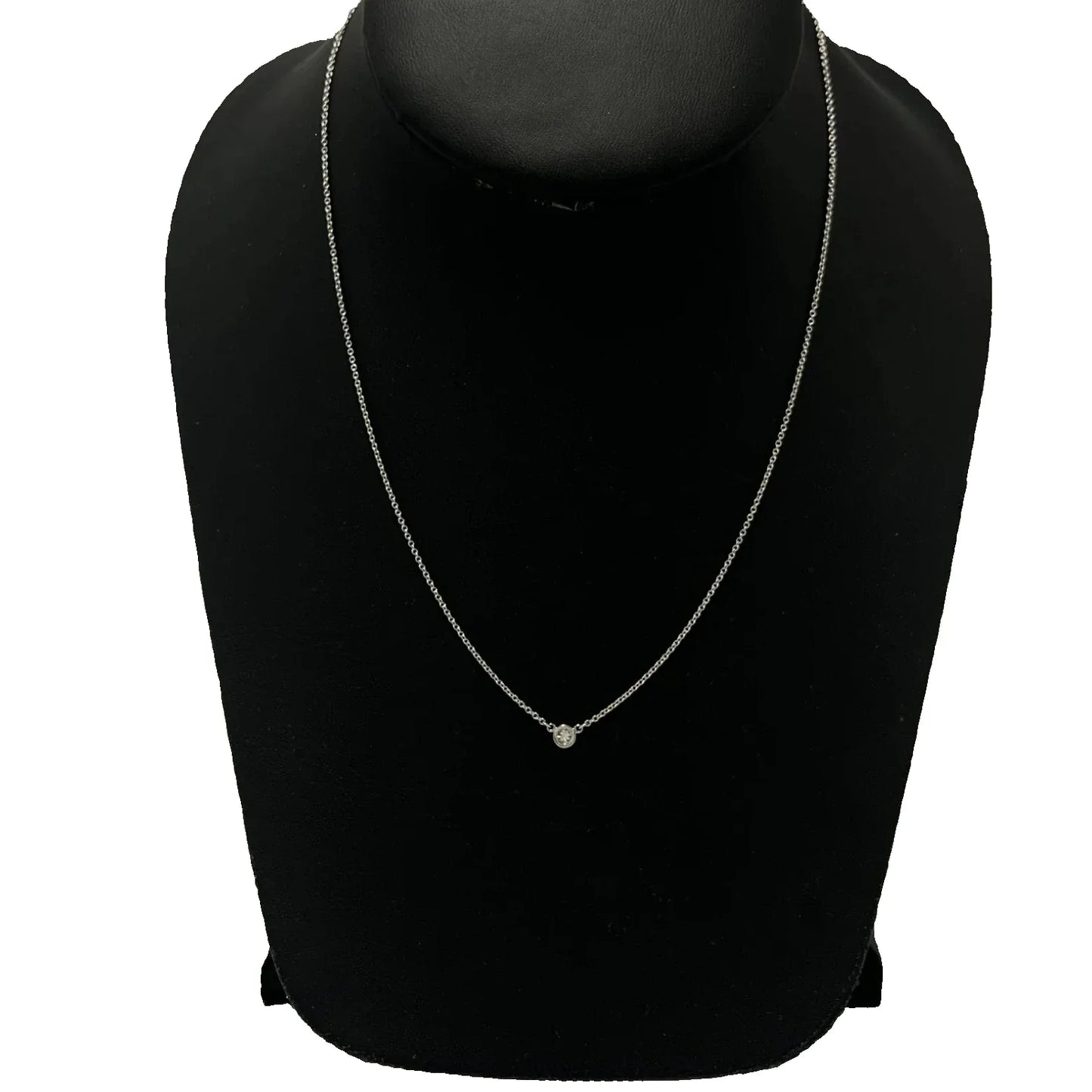 Tiffany & Company Platinum Diamond By The Yard Luxury Necklace