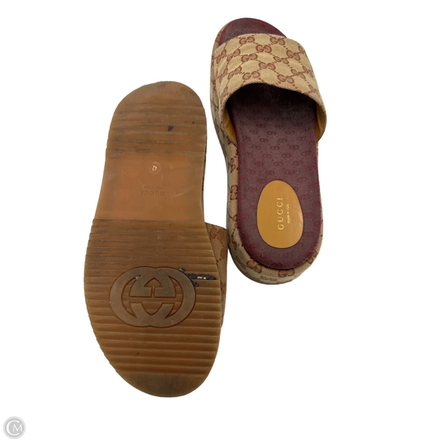 Gucci Platform Slide Luxury Designer Shoes, Size: 12 (42)