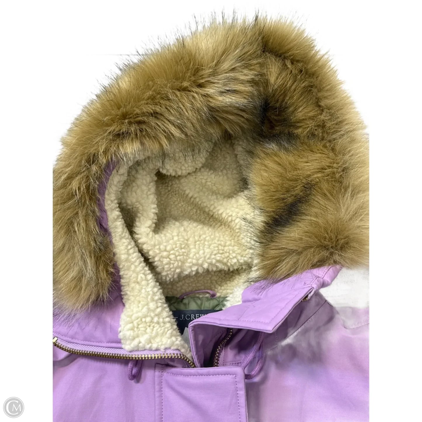Coat Puffer & Quilted By J. Crew In Purple, Size: S
