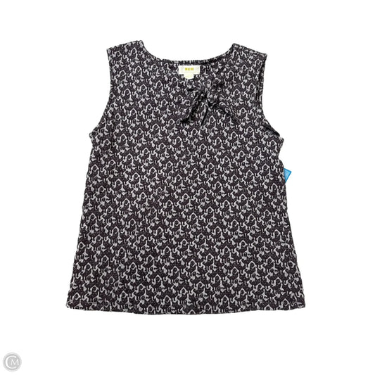 Top Sleeveless By Maeve In Brown & Grey, Size: M