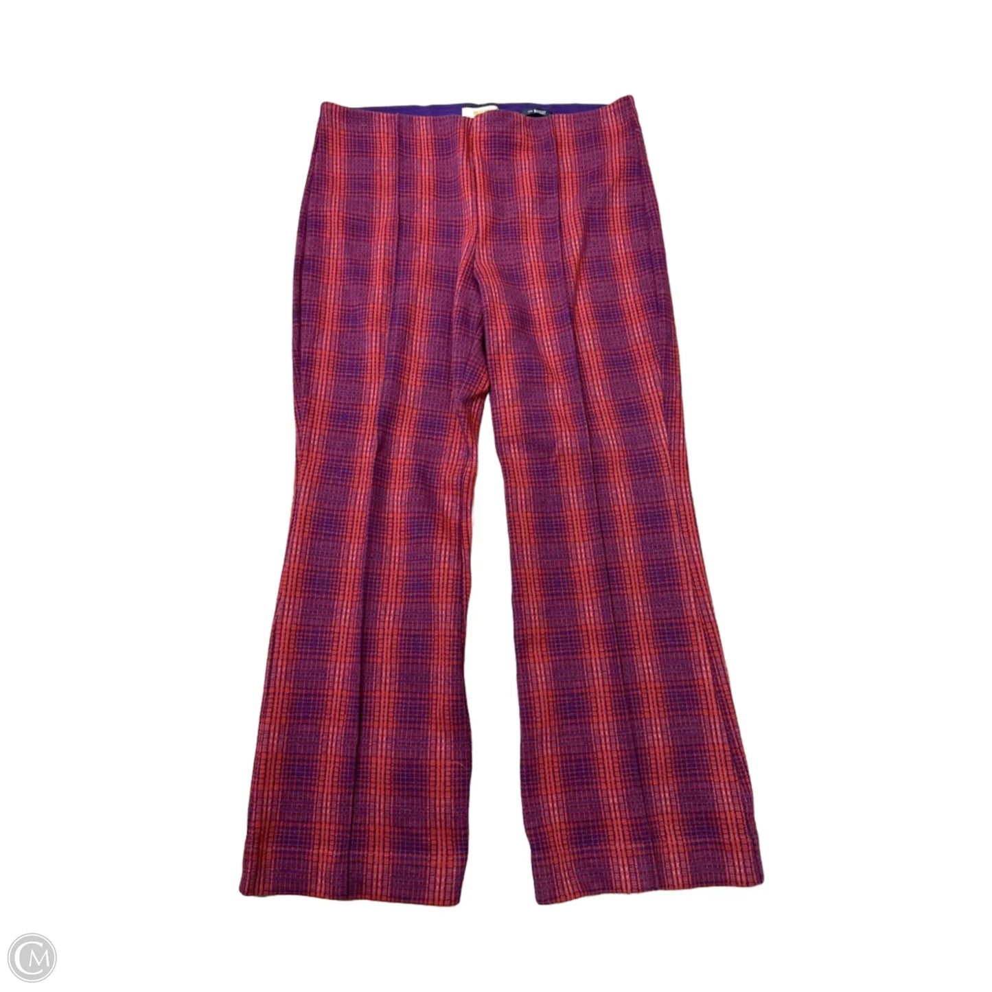 Pants Cropped By Maeve In Plaid Pattern, Size: M
