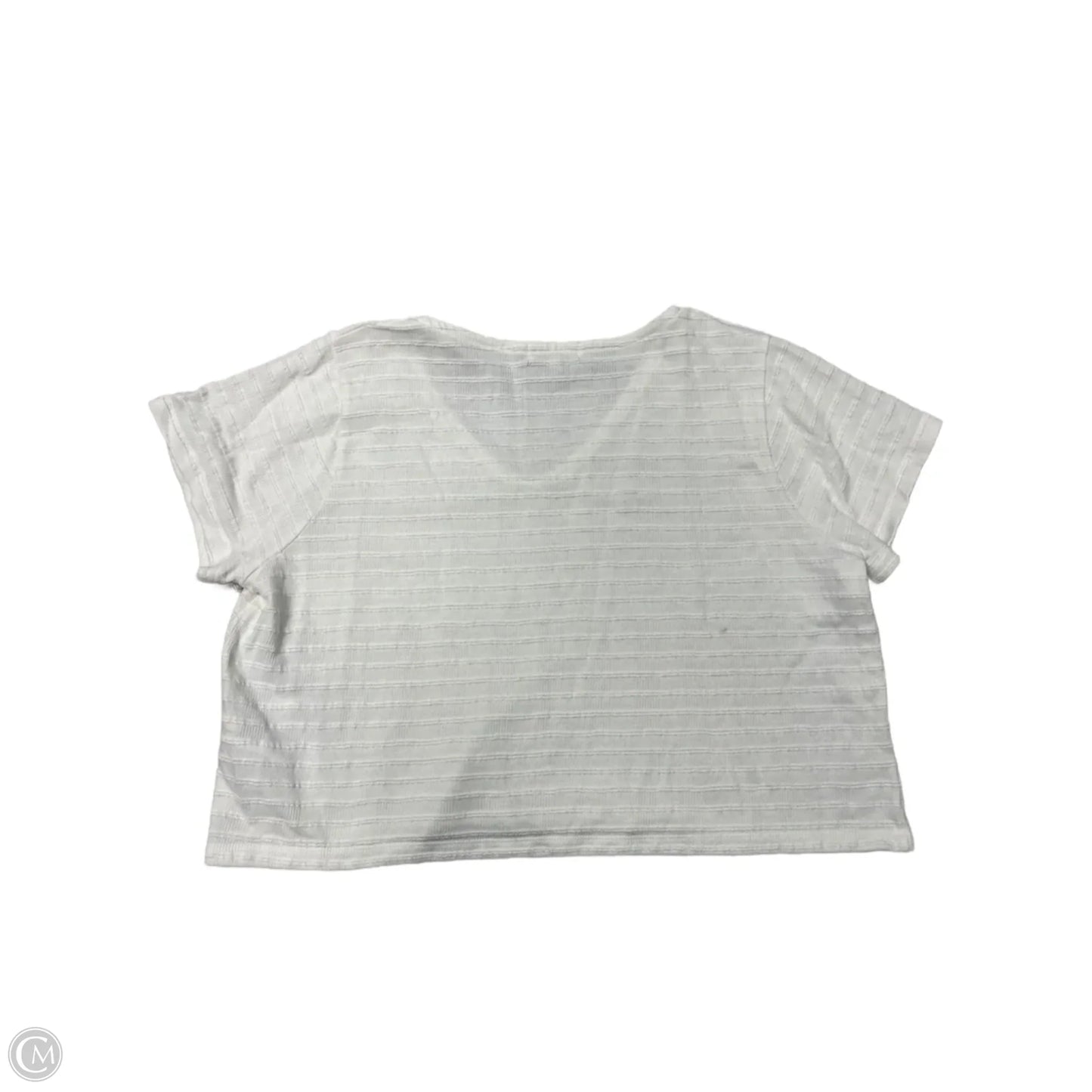 Top Short Sleeve By Madewell In White, Size: L