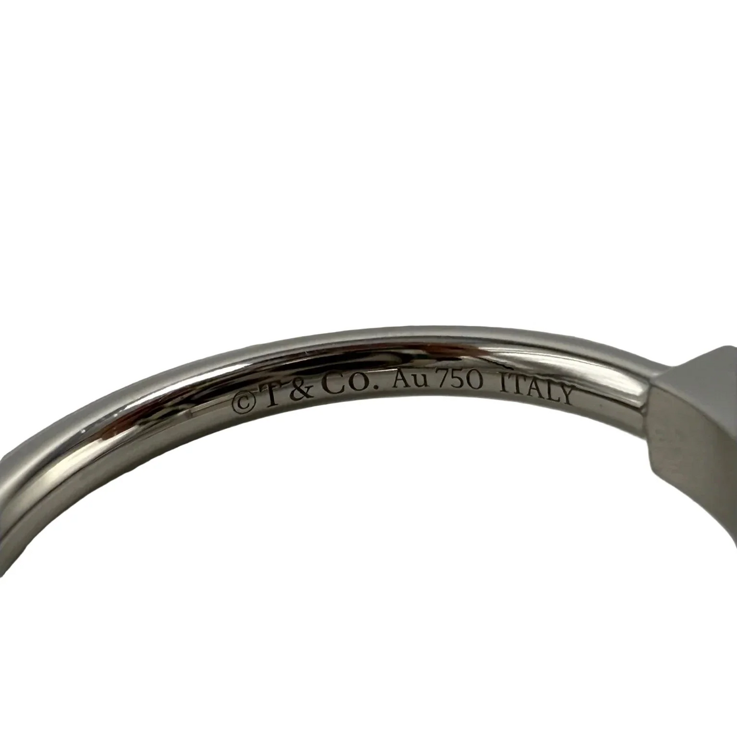 Tiffany & Company 18K T Wire Ring in Turquoise with Diamonds By, Size: 6.5