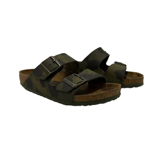 Sandals Designer By Birkenstock In Camouflage Print, Size: 7