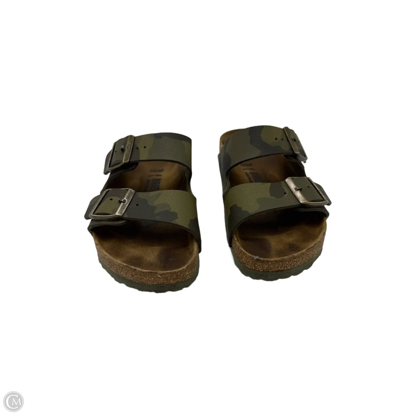 Sandals Designer By Birkenstock In Camouflage Print, Size: 7