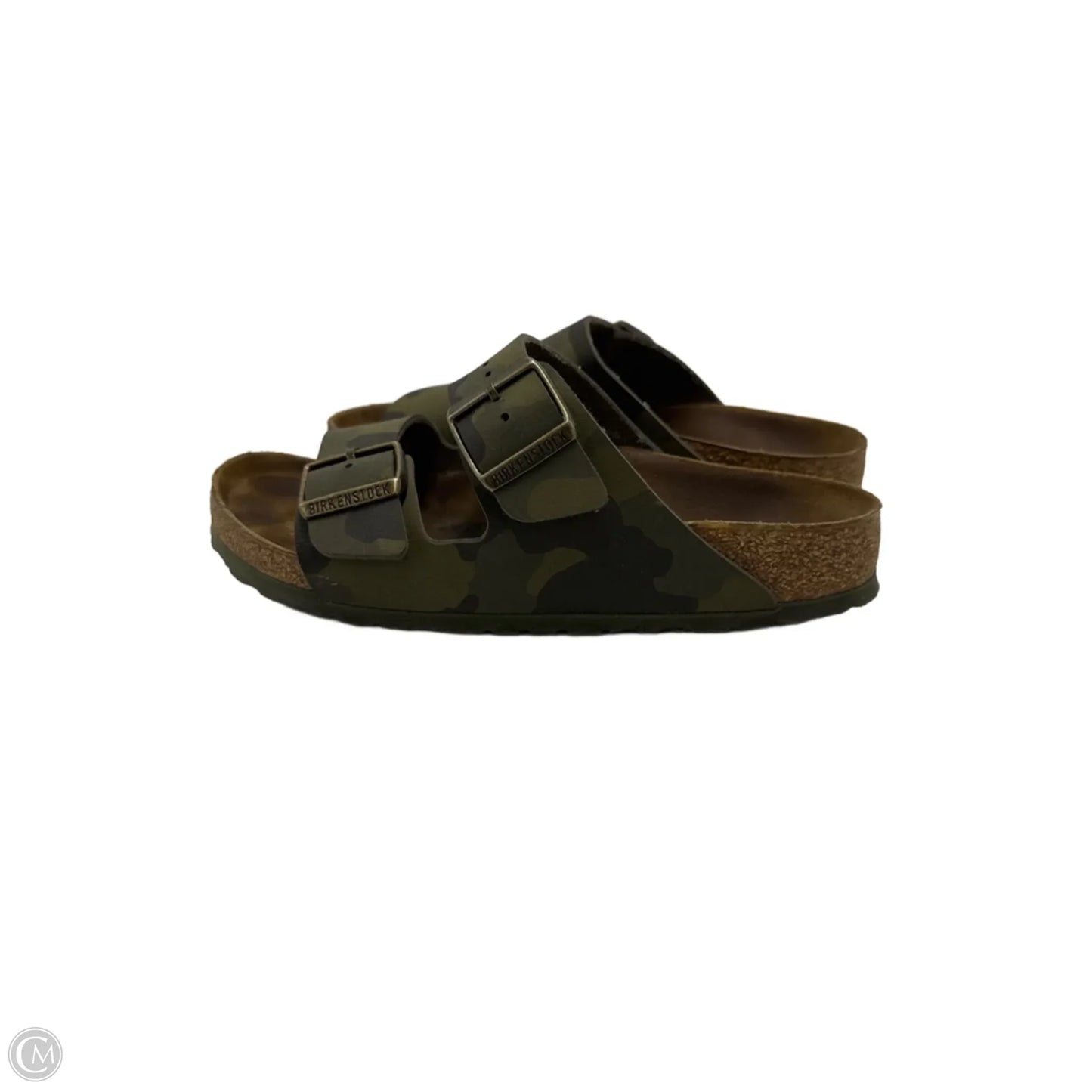 Sandals Designer By Birkenstock In Camouflage Print, Size: 7