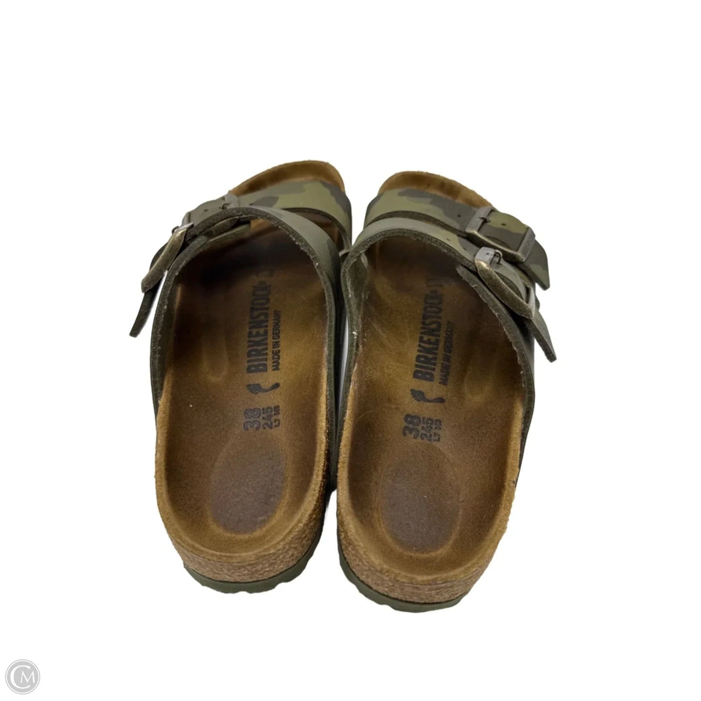 Sandals Designer By Birkenstock In Camouflage Print, Size: 7