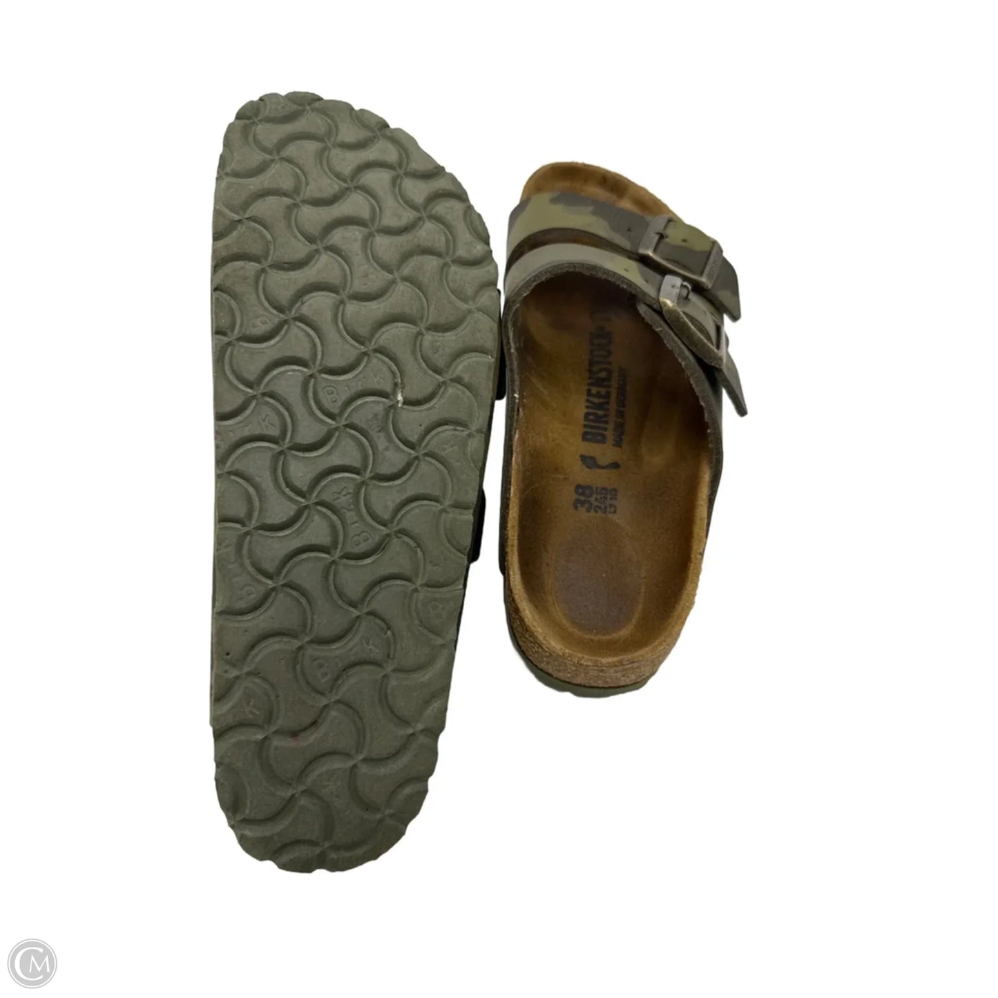 Sandals Designer By Birkenstock In Camouflage Print, Size: 7