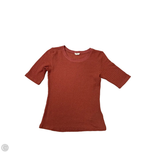 Top Short Sleeve By Pilcro In Orange, Size: S