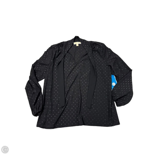 Top Long Sleeve Designer By Michael Kors In Black, Size: Xl