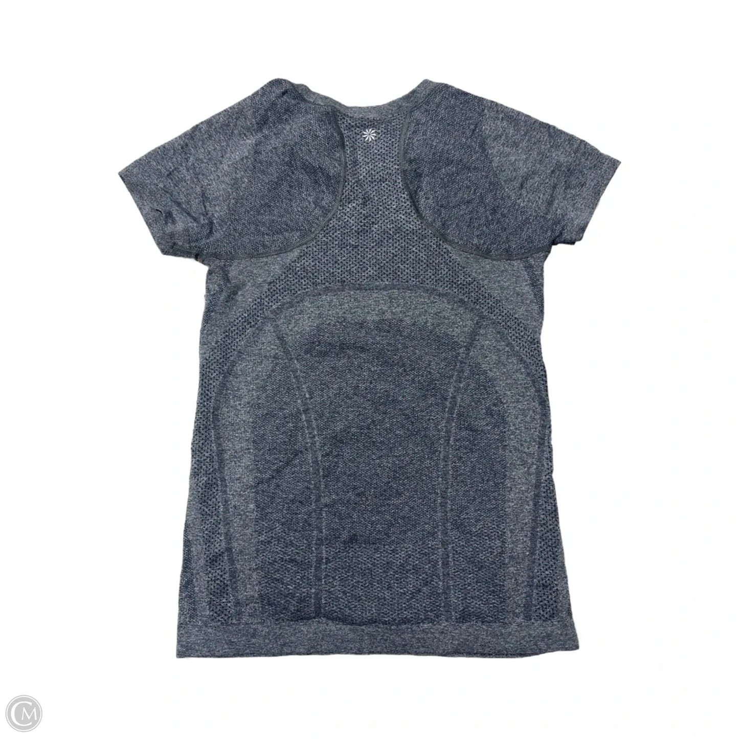 Athletic Top Short Sleeve By Athleta In Grey, Size: S