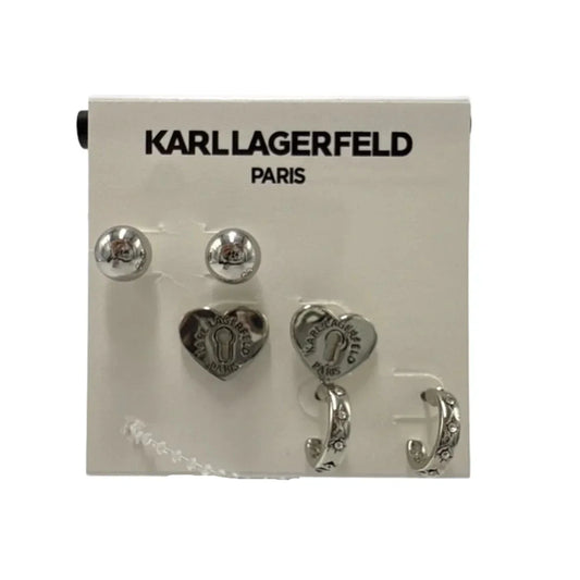 Earrings Designer By Karl Lagerfeld, Size: 03 Piece Set