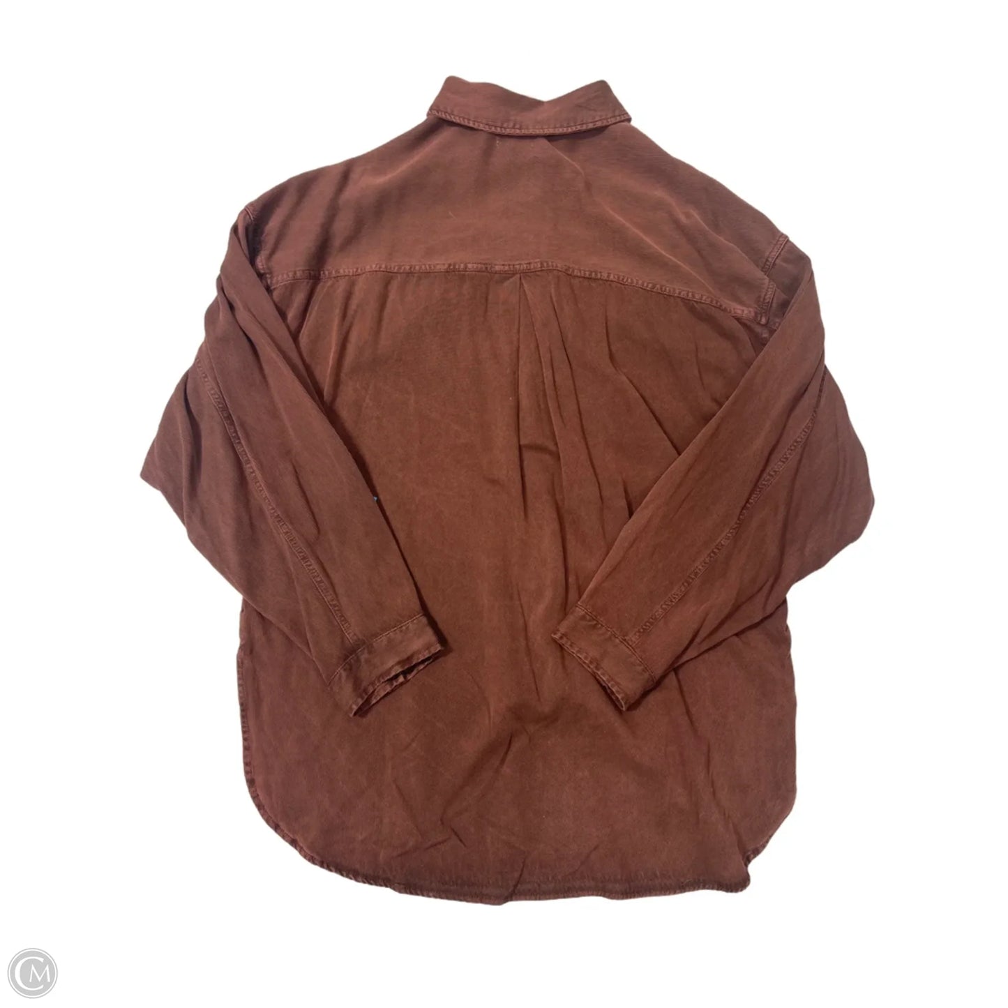New! Top Long Sleeve By Pilcro In Brown, Size: L