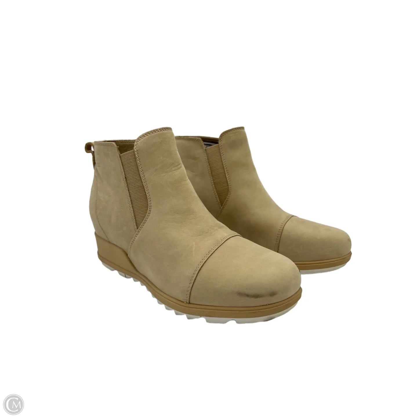 Boots Ankle Heels By Sorel In Tan, Size: 12