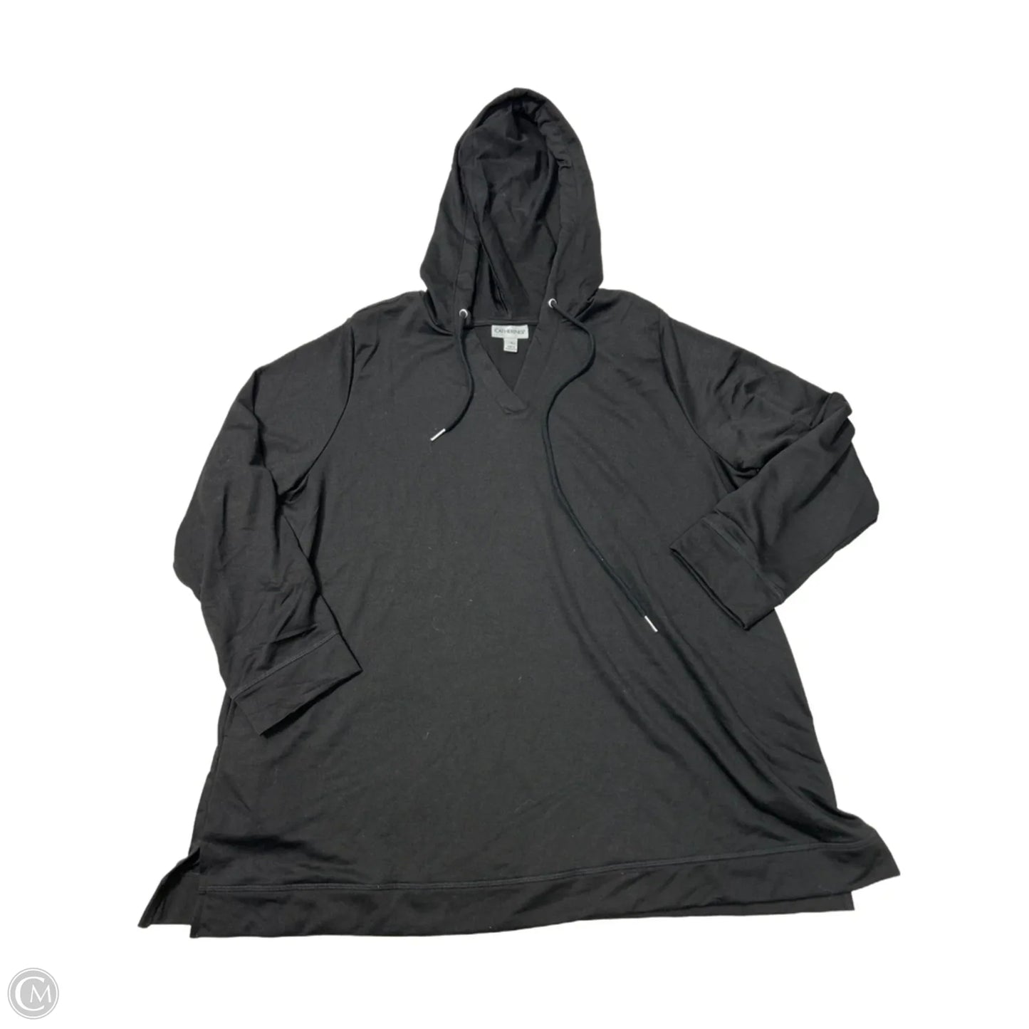 Top Long Sleeve By Catherines In Black, Size: 1x