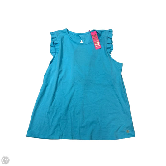 New! Top Short Sleeve Designer By Lilly Pulitzer In Blue, Size: Xl