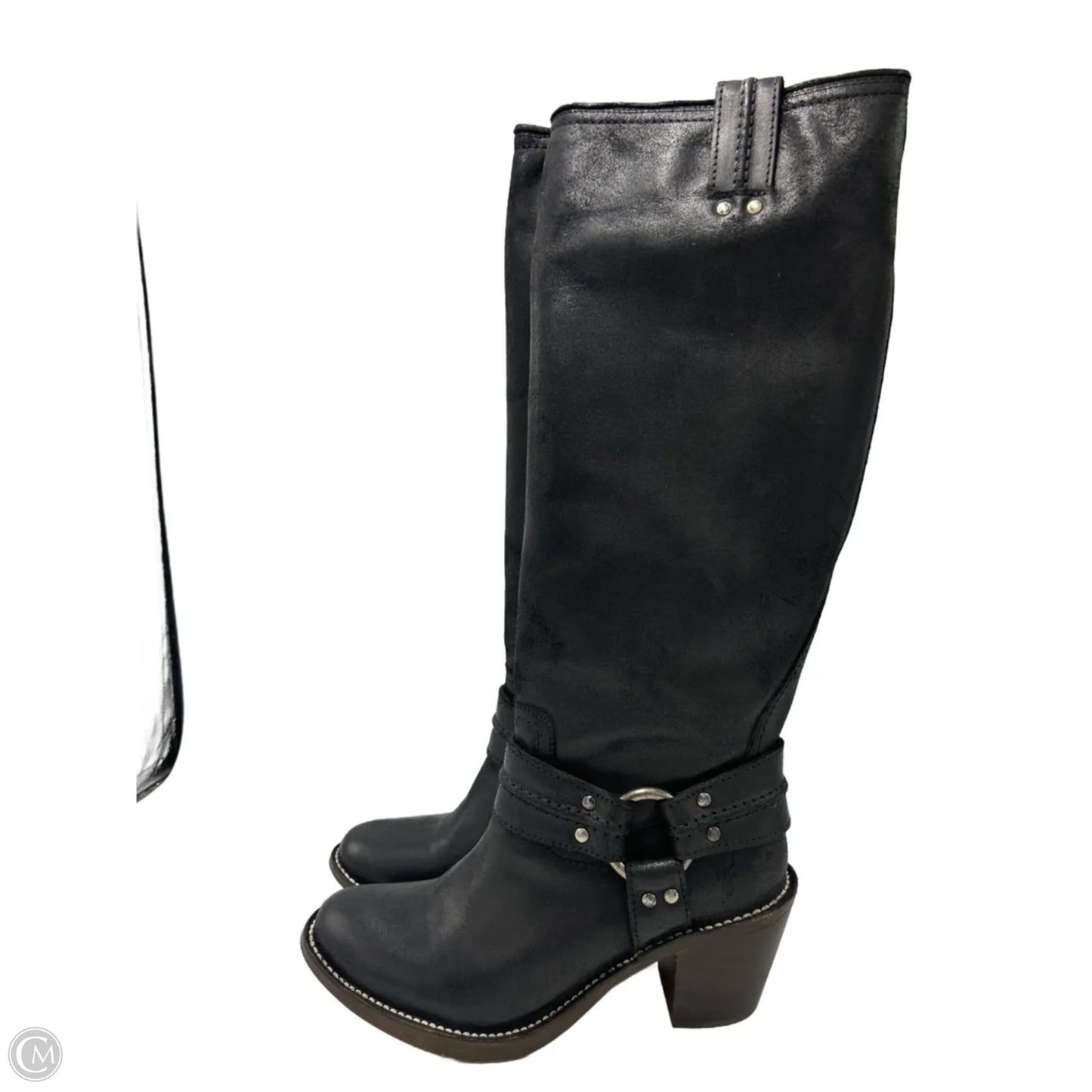 Boots Designer By Frye In Black, Size: 8
