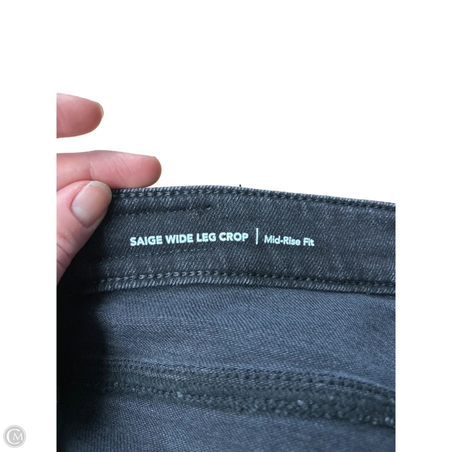 Jeans Cropped By Adriano Goldschmied In Black, Size: 8