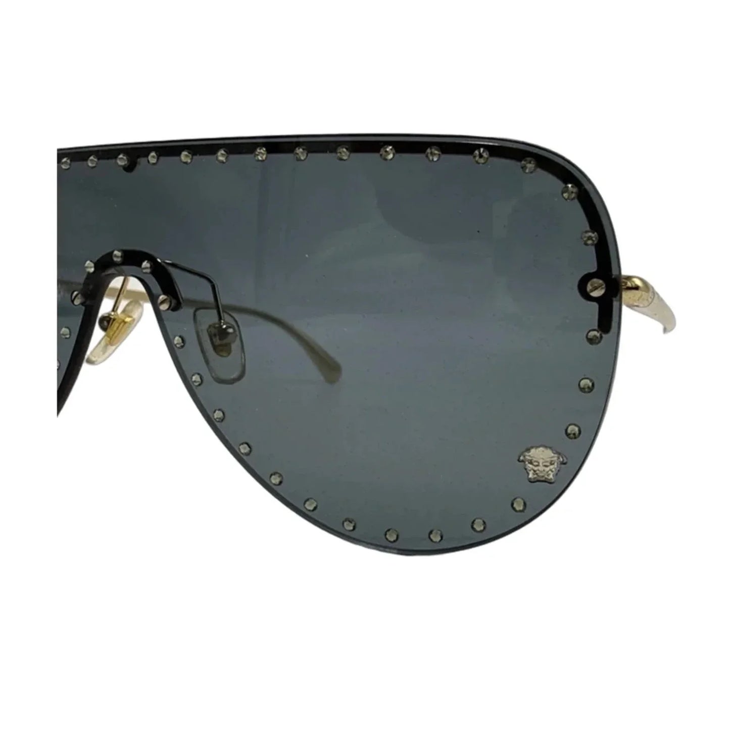 Studded Shield Luxury Sunglasses By Versace