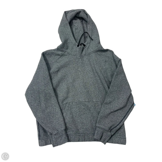 Athletic Sweatshirt Hoodie By Lululemon In Grey, Size: M