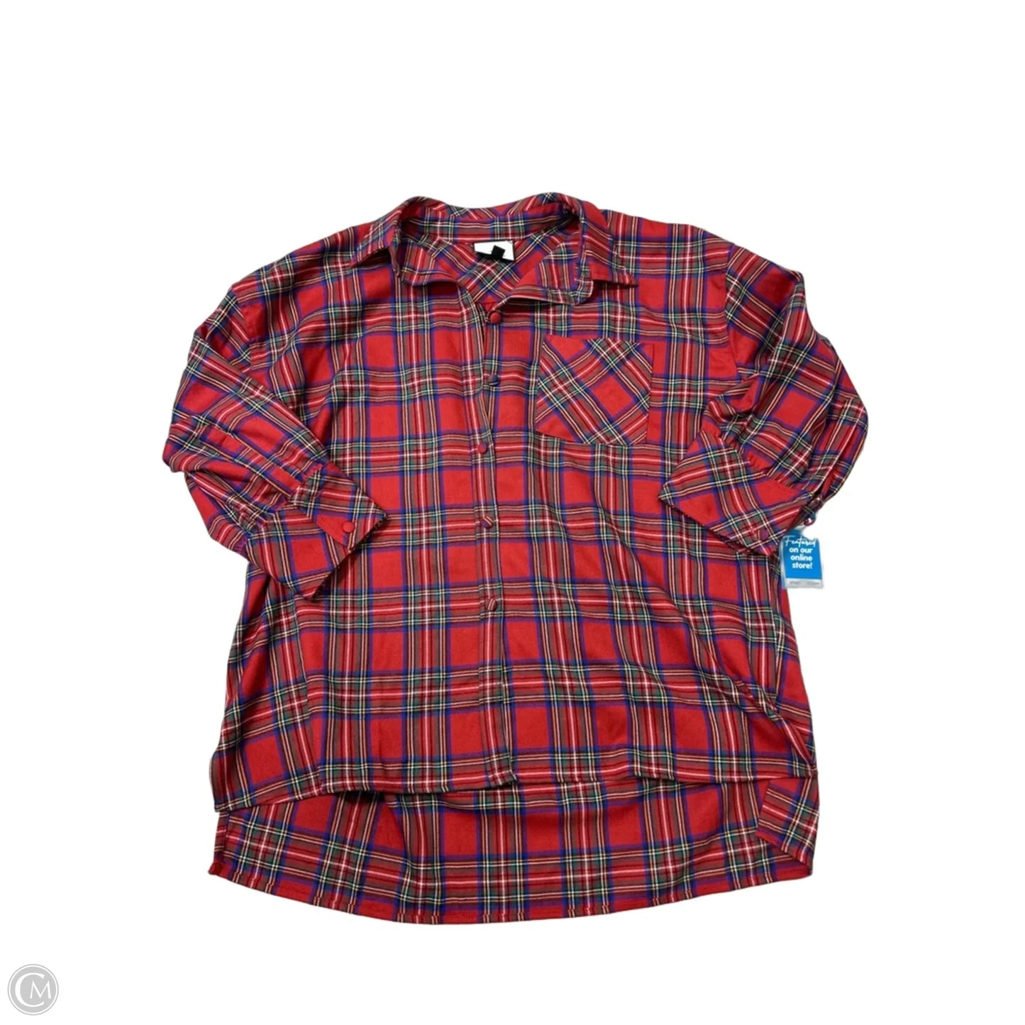 Top Long Sleeve By Tuckernuck In Red, Size: M