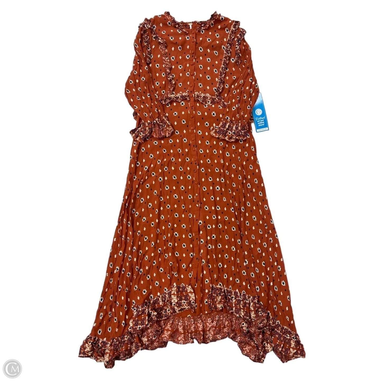 Dress Casual Maxi By Free People In Orange, Size: L