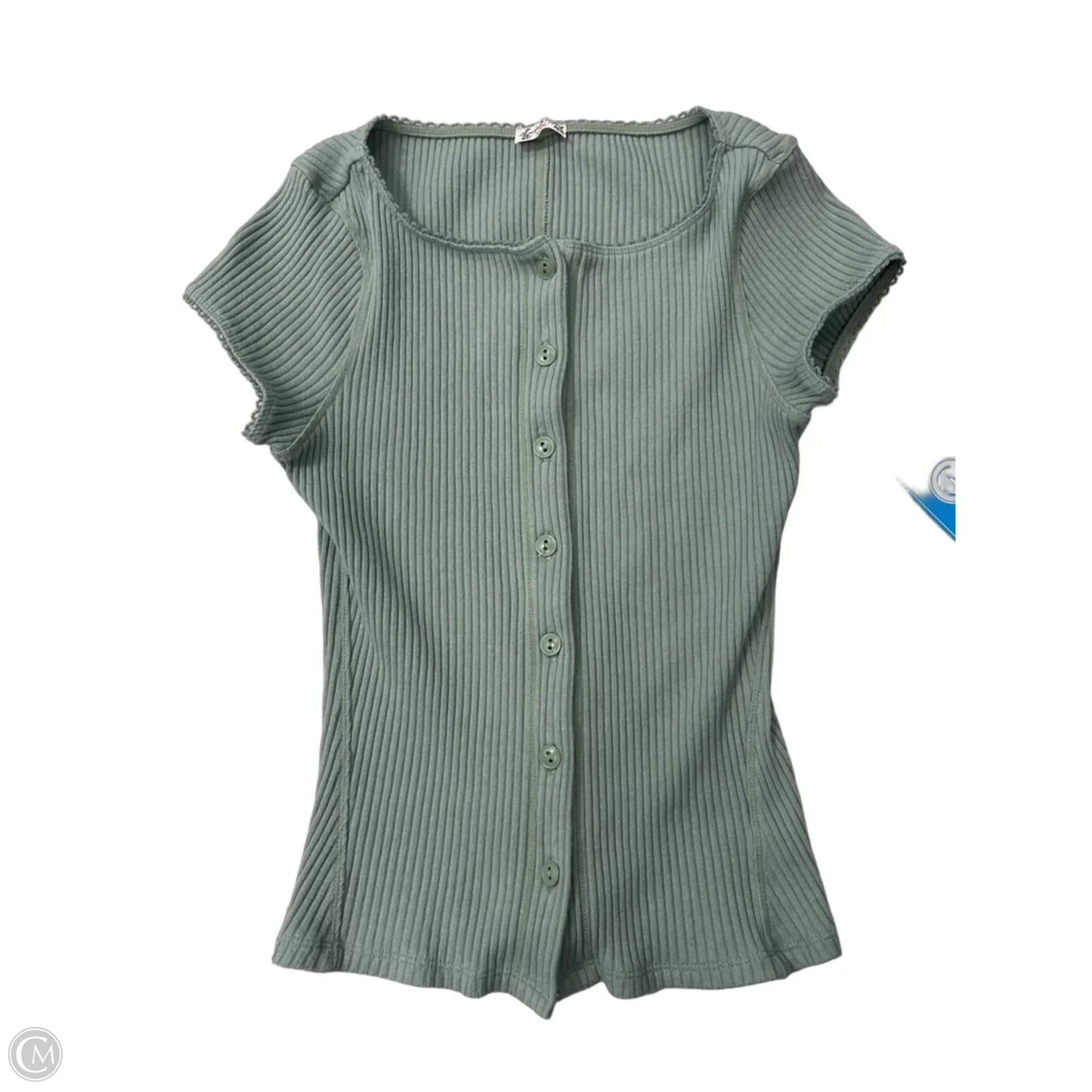 Top Short Sleeve By Free People In Green, Size: Xs