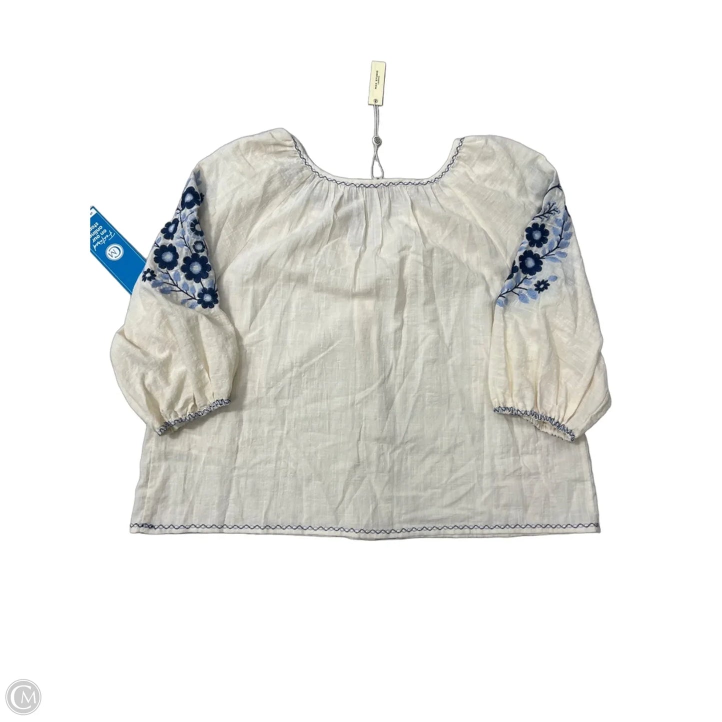 New! Top Long Sleeve By Max Studio In Cream, Size: Xl