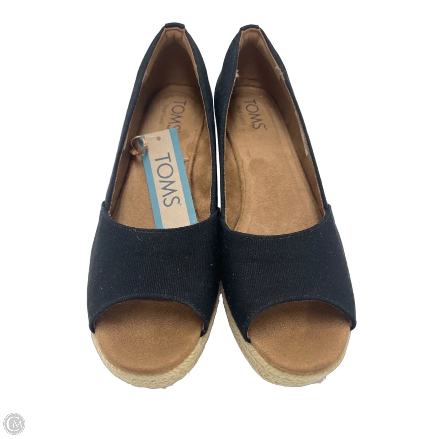 New! Sandals Heels Wedge By Toms In Black, Size: 7.5