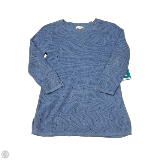 Sweater By Charter Club In Blue, Size: S