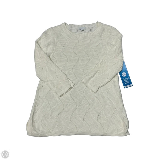 Sweater By Charter Club In Cream, Size: S