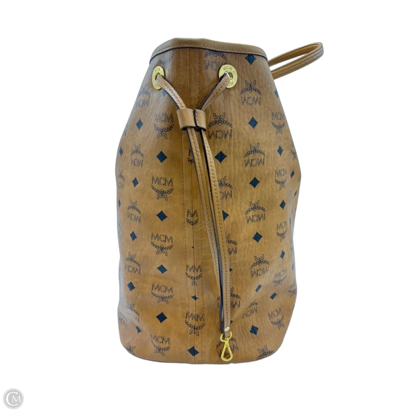 MCM Visetos Liz Reversible Shopper Tote + Pouchette Luxury Handbag