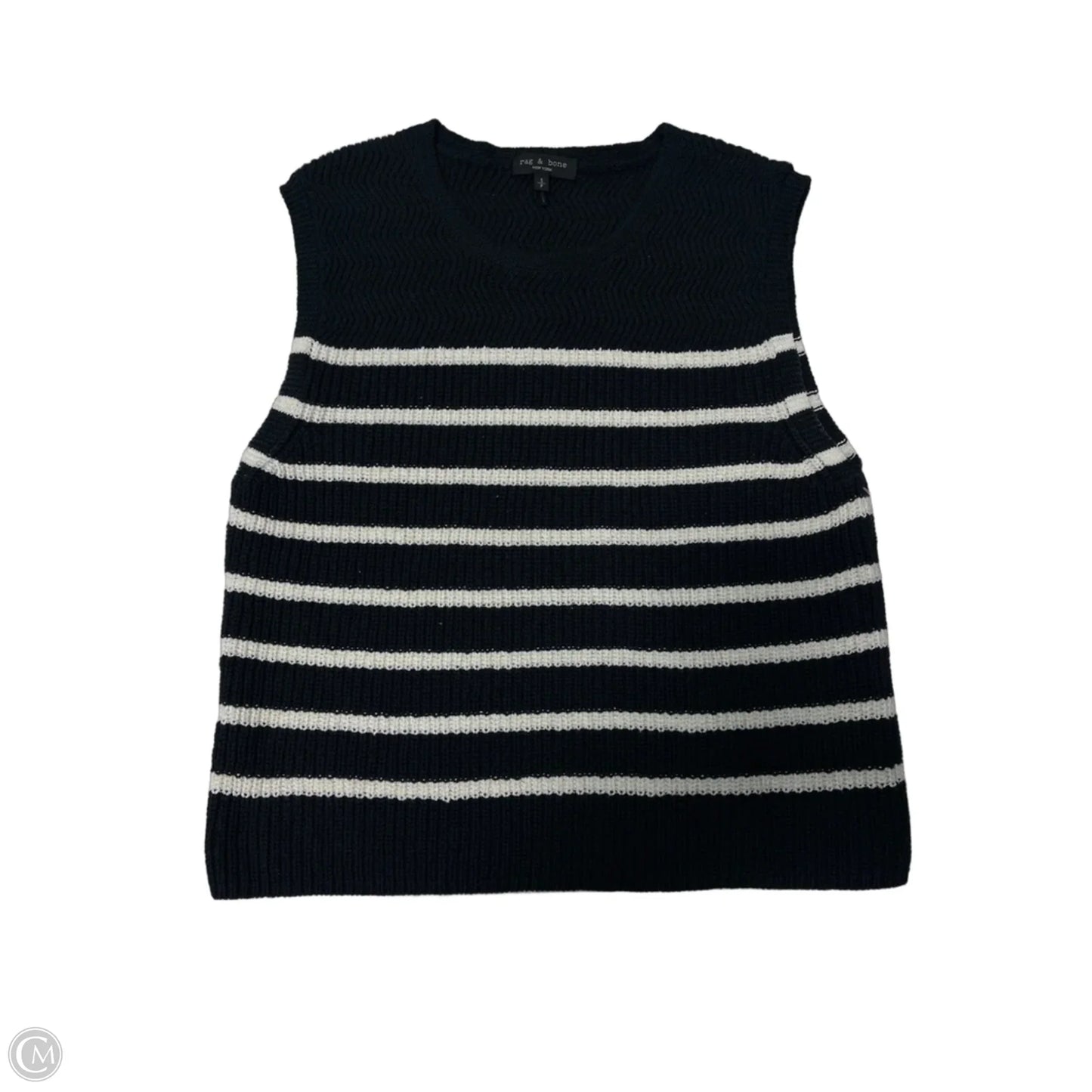Top Sleeveless By Rag And Bone In Striped Pattern, Size: S